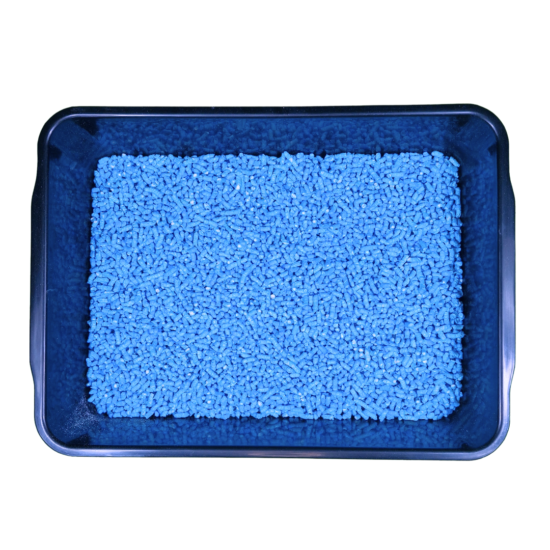Blue Paper Pellets